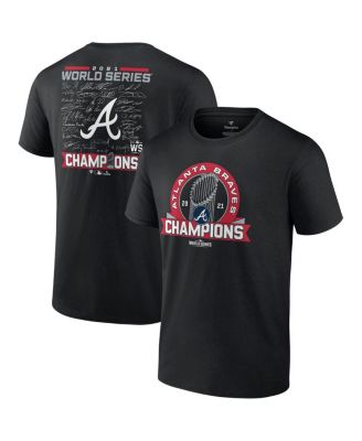 Men's Fanatics Branded Black Atlanta Braves 2021 World Series Champions Signature Roster T-Shirt