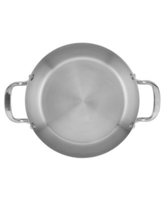 3-Ply Base Stainless Steel 4 Quart Induction Casserole with Lid