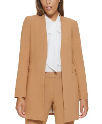 calvin klein collarless jacket