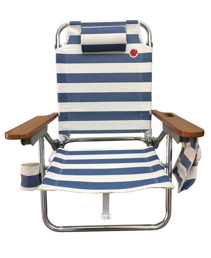 Omnicore Designs Premium Folding Reclining MultiPosition Beach Chair