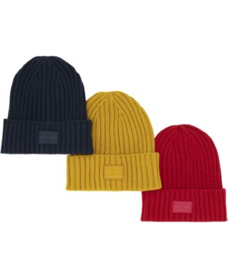 Tommy Hilfiger Men's Ghost Ribbed Knit Beanie Hat