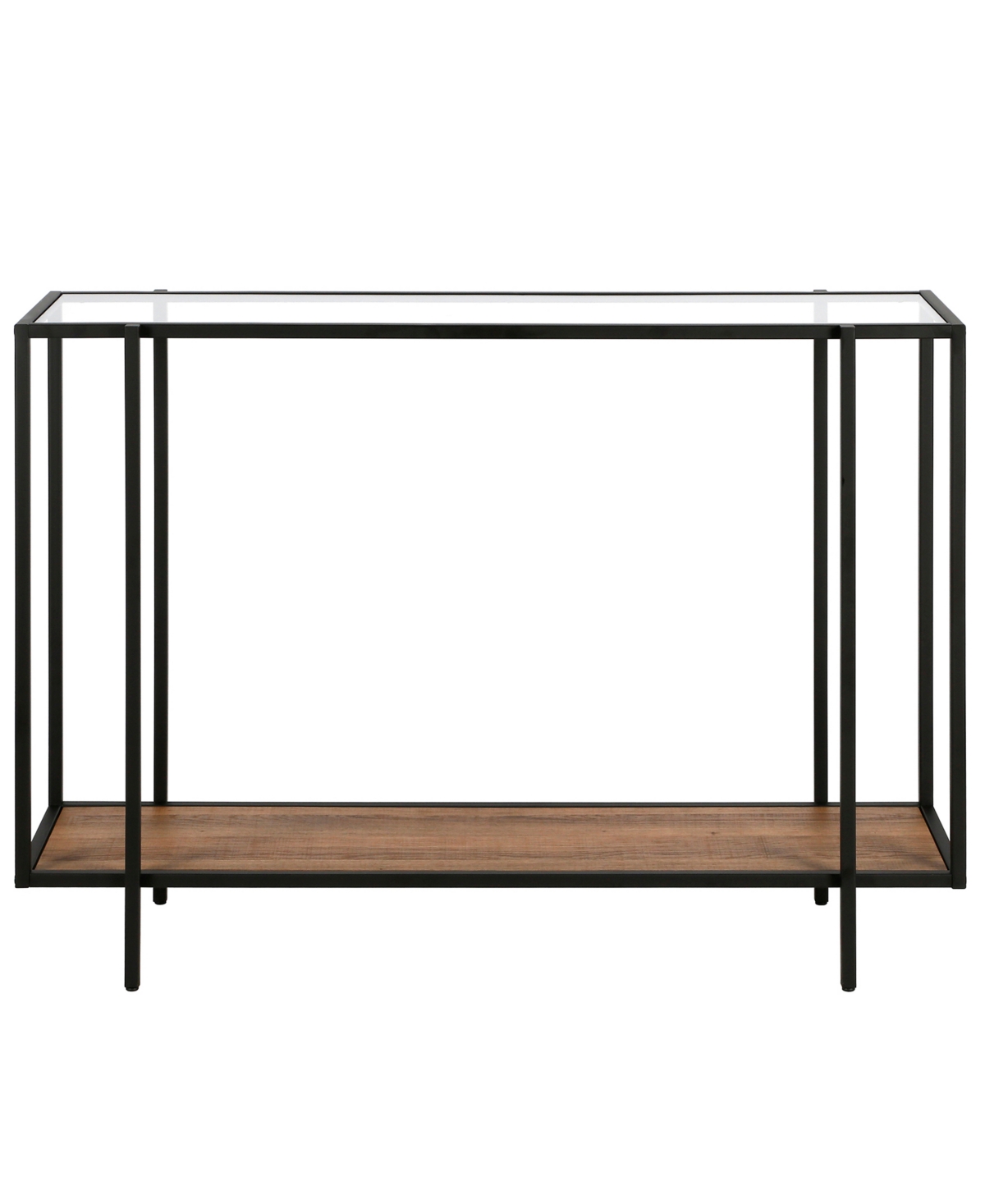 Hudson & Canal Vireo Accent Table With Shelf, 42" X 12"