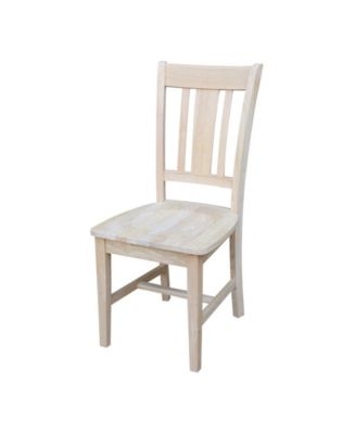 Small Drop Leaf Dining Table with 2 Splat Back Chairs, 3 Piece Dining Set