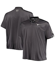 Men's Big and Tall Charcoal Texas Longhorns OHT Military-Inspired Appreciation Digital Camo Polo Shirt