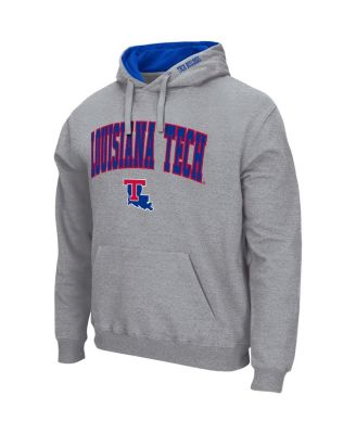 Men's Louisiana Tech Bulldogs Arch and Logo Pullover Hoodie
