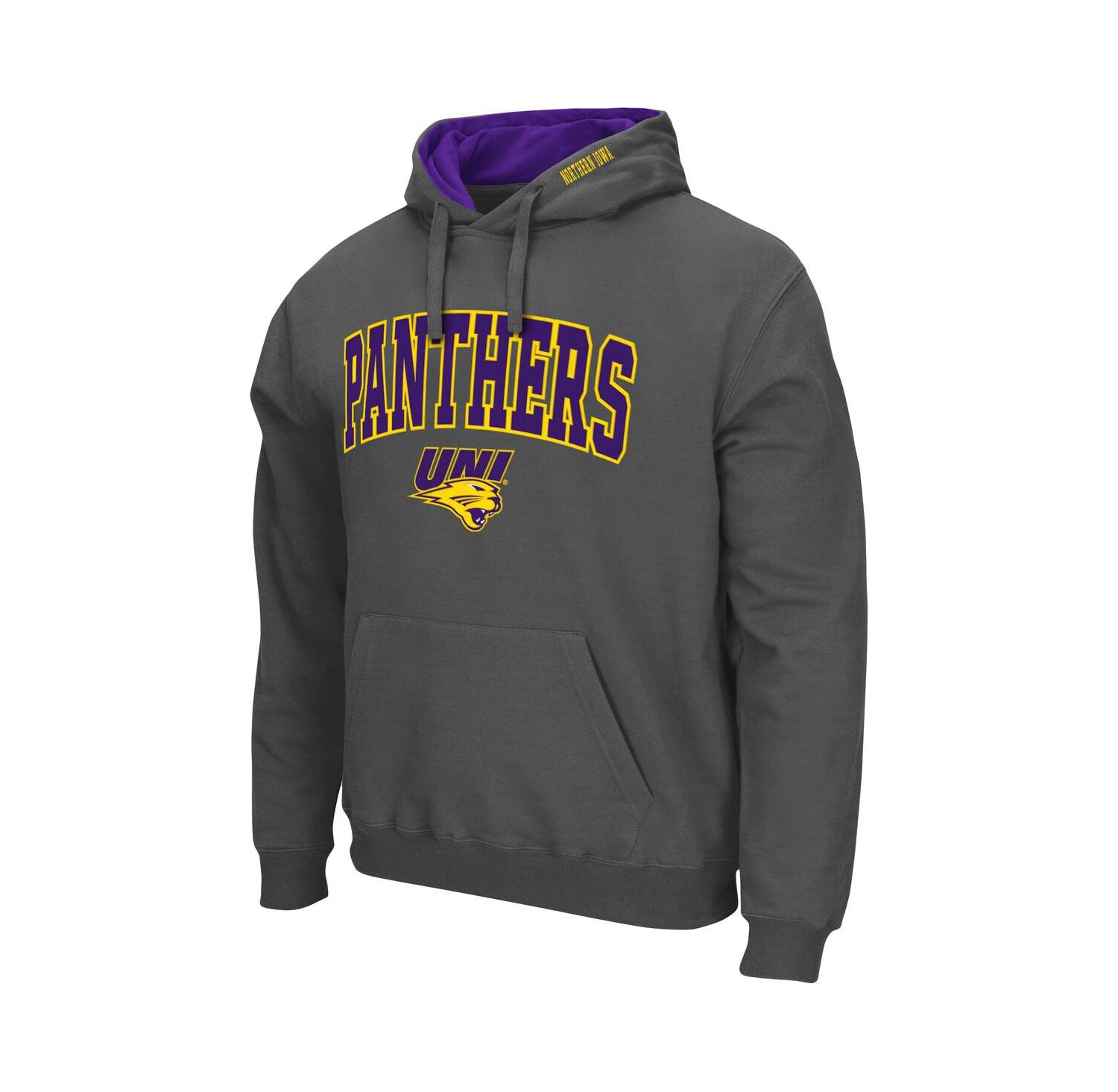 Men's Northern Iowa Panthers Arch and Logo Pullover Hoodie