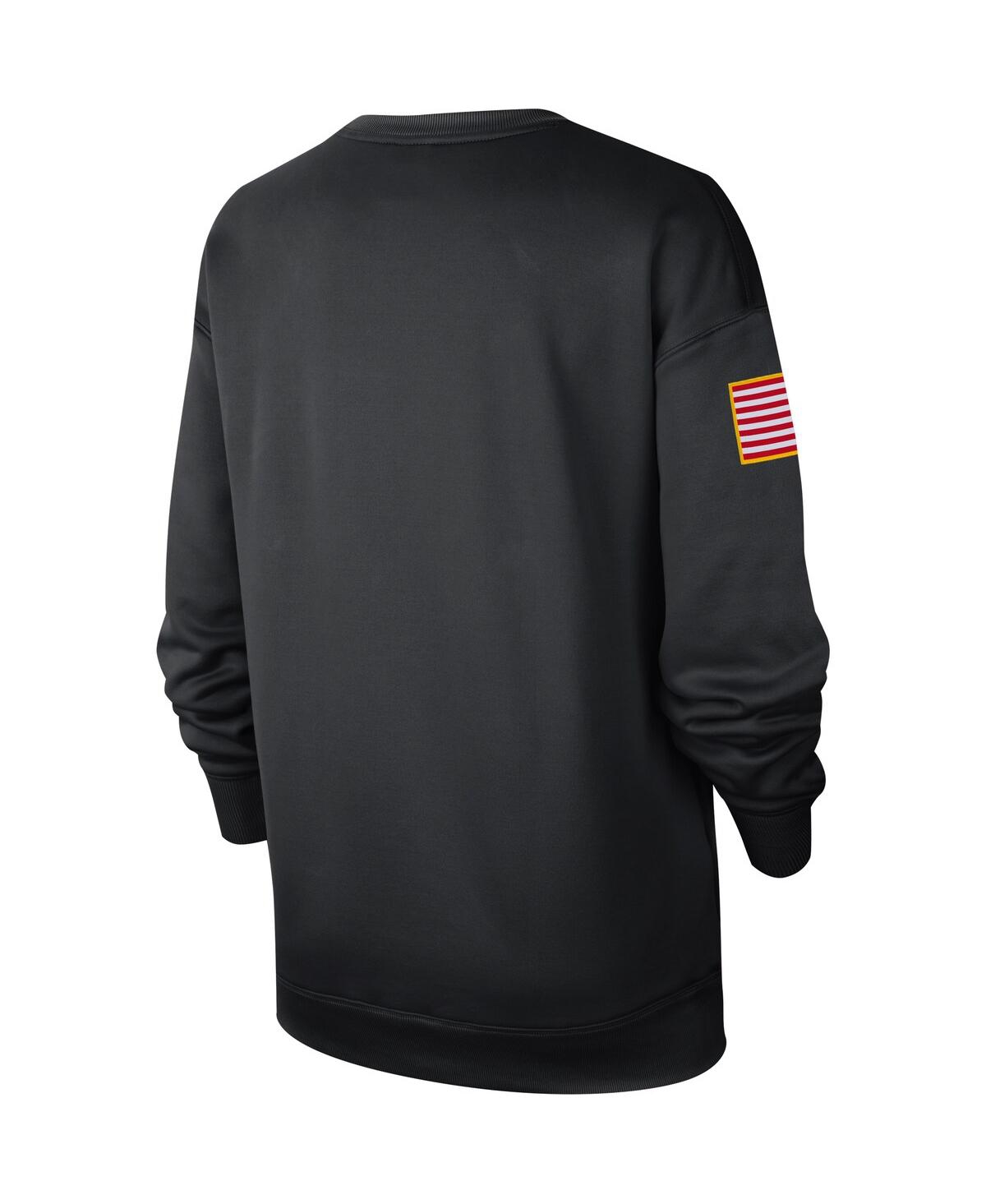 Women'sAlabama Crimson Tide Military-Inspired Appreciation Therma Performance All-Time Pullover Sweatshirt - Black