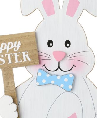Wooden Easter Stacked Bunny Porch Decor, 30.75"