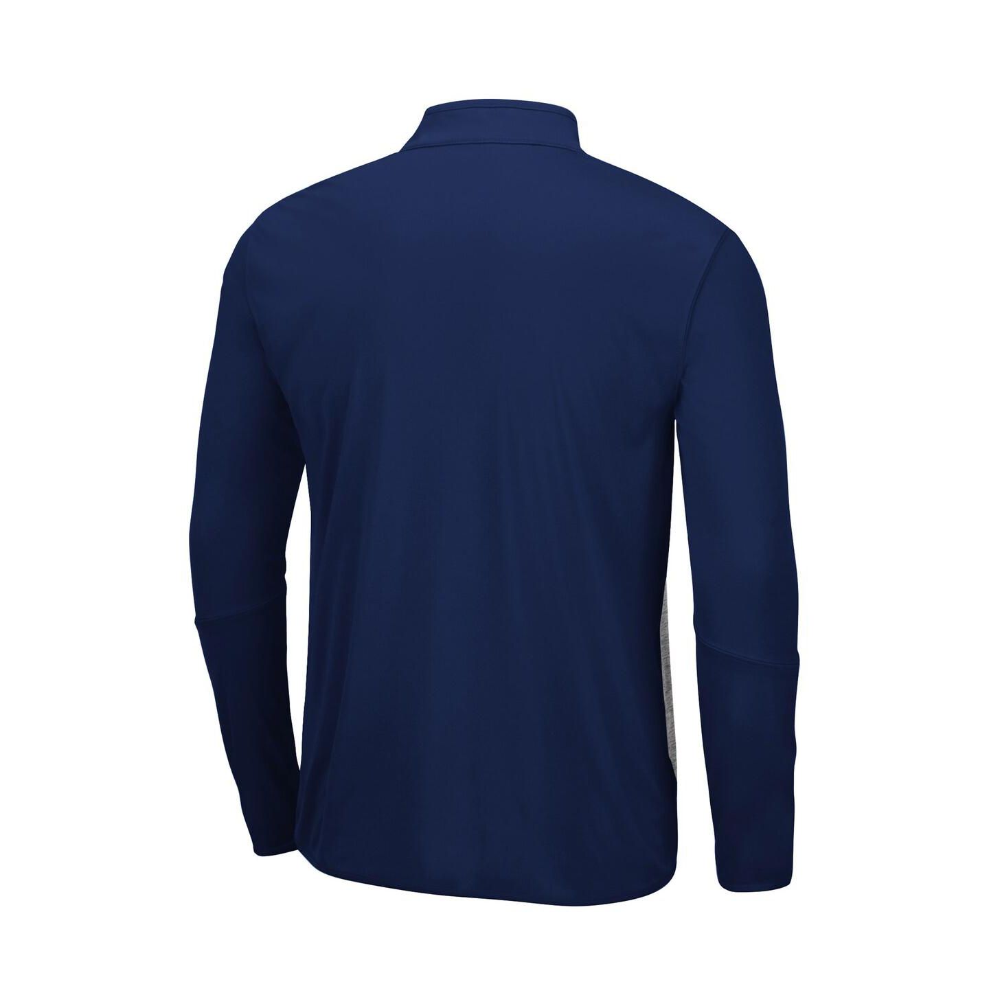 Мужская куртка Colosseum Gray, Navy Georgia Tech Yellow Jackets Prospect Space-Dye Quarter-Zip — фото 4
