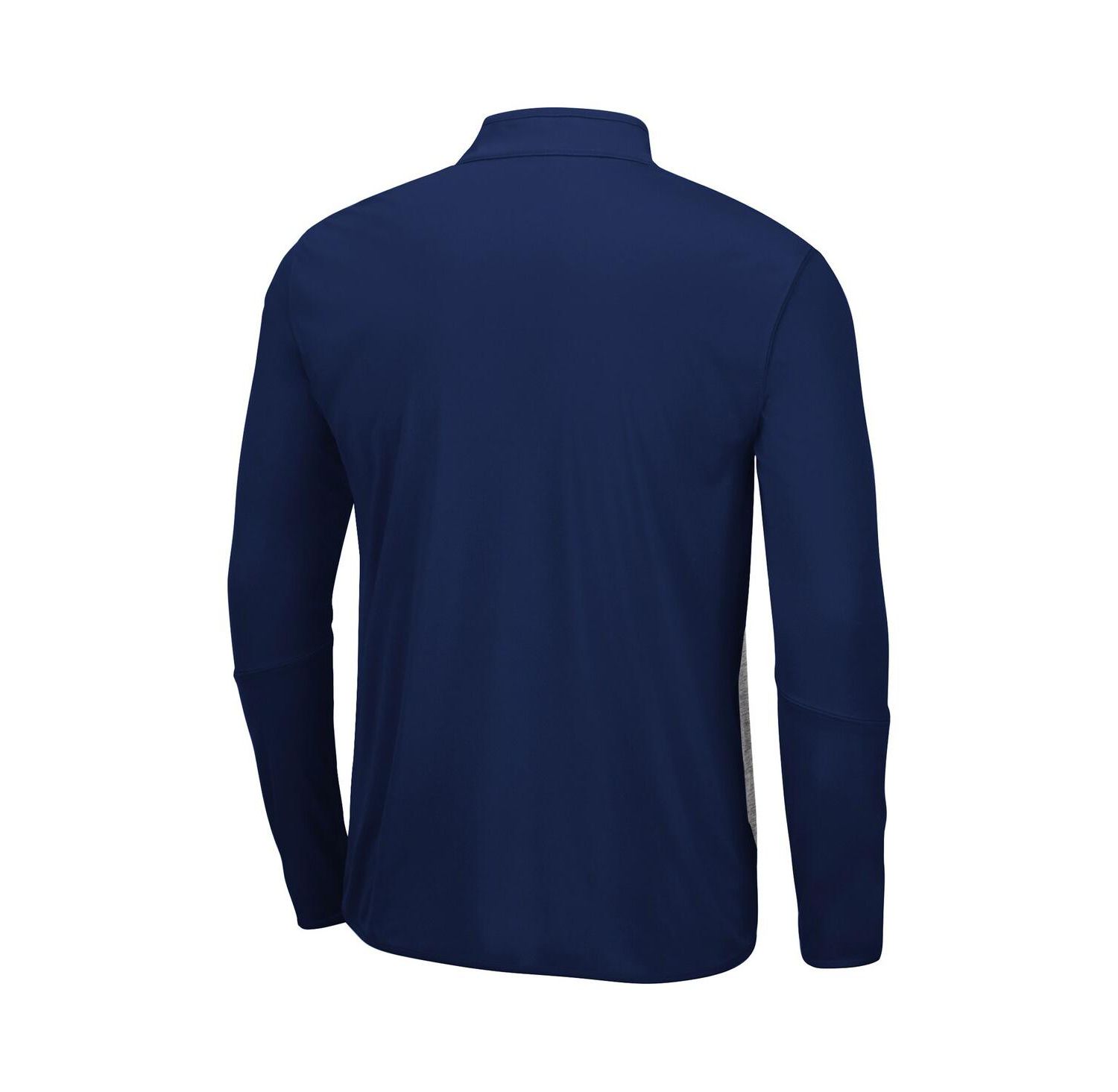 Men's Gray, Navy Georgia Tech Yellow Jackets Prospect Space-Dye Quarter-Zip Jacket