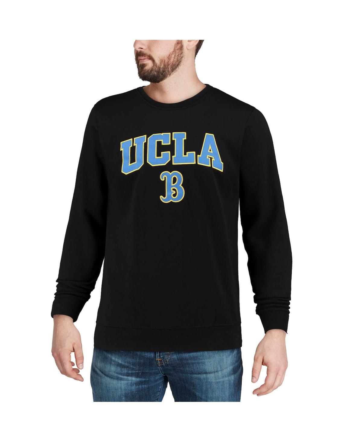 Shop Colosseum Men's  Black Ucla Bruins Arch And Logo Crew Neck Sweatshirt