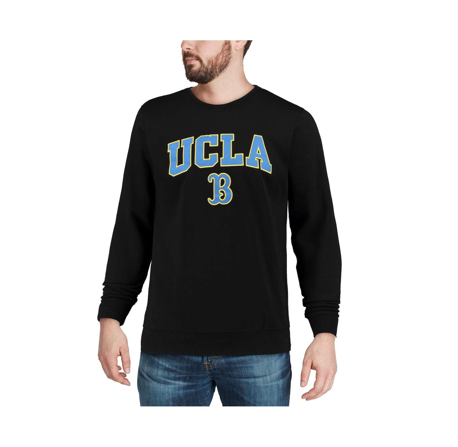 Men's UCLA Bruins Arch & Logo Crew Neck Sweatshirt