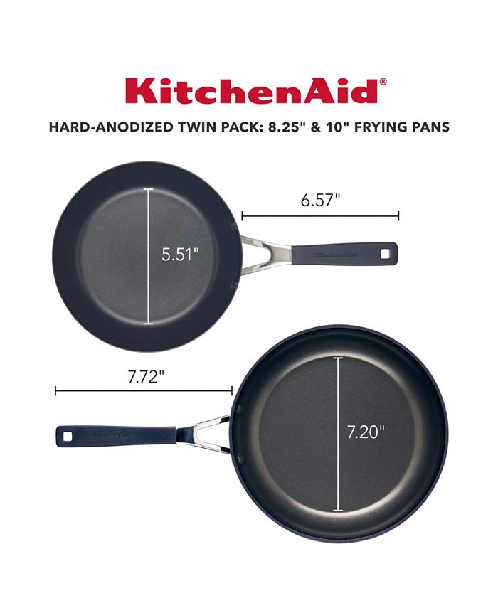 KitchenAid Hard Anodized 2 Piece Nonstick Frying Pan Set Macy's