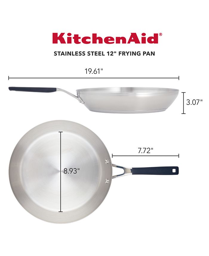 KitchenAid Stainless Steel 12" Induction Frying Pan Macy