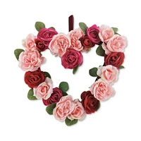 Martha Stewart Collection Valentines Day Ranunculus Heart Wreath Deals