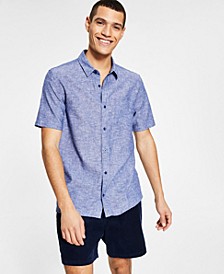 Men's Declan Regular-Fit Linen/Cotton Shirt, Created for Macy's 