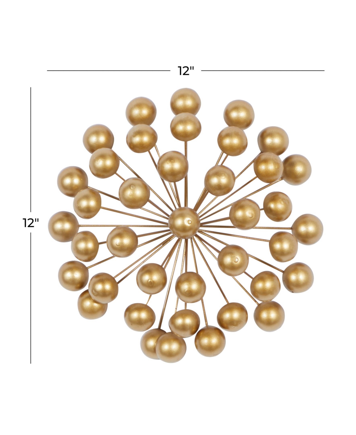 CosmoLiving by Cosmopolitan Metal Modern Abstract Sculpture, 12