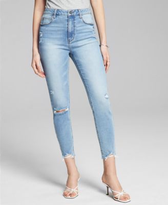 And Now This - Shark Bite Hem Perfect Skinny Ankle Jeans
