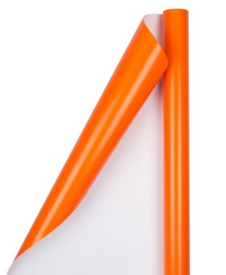 JAM Paper Glossy Gift Wrap - 2 Rolls Lime Green Wrapping Paper, 50 Sq Ft Total