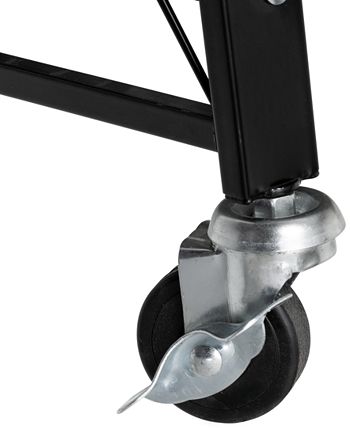 Honey Can Do - Collapsible 3-Tier Wheeled Metal Shelf