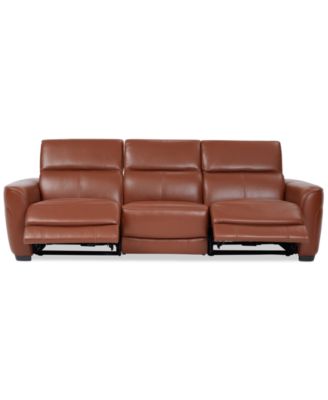 Lexanna 3-Pc. Leather Sofa with 2 Power Motion Recliners, Created for Macy's