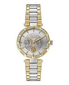 Versus by Versace Women's Sertie Gold-tone/Silver-tone Stainless Steel Bracelet Watch 36mm