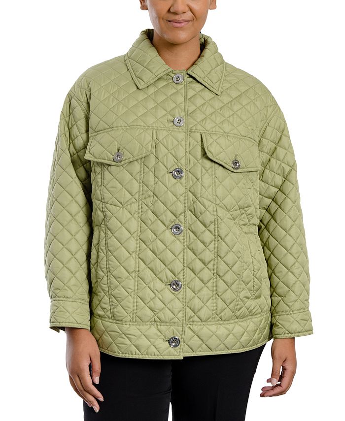 Michael Kors Plus Size Quilted Utility Coat & Reviews - Coats & Jackets -  Women - Macy's