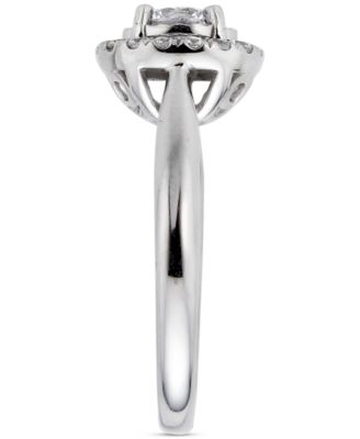 Diamond Round Halo Engagement Ring (3/4 ct. t.w.) in 14k White Gold