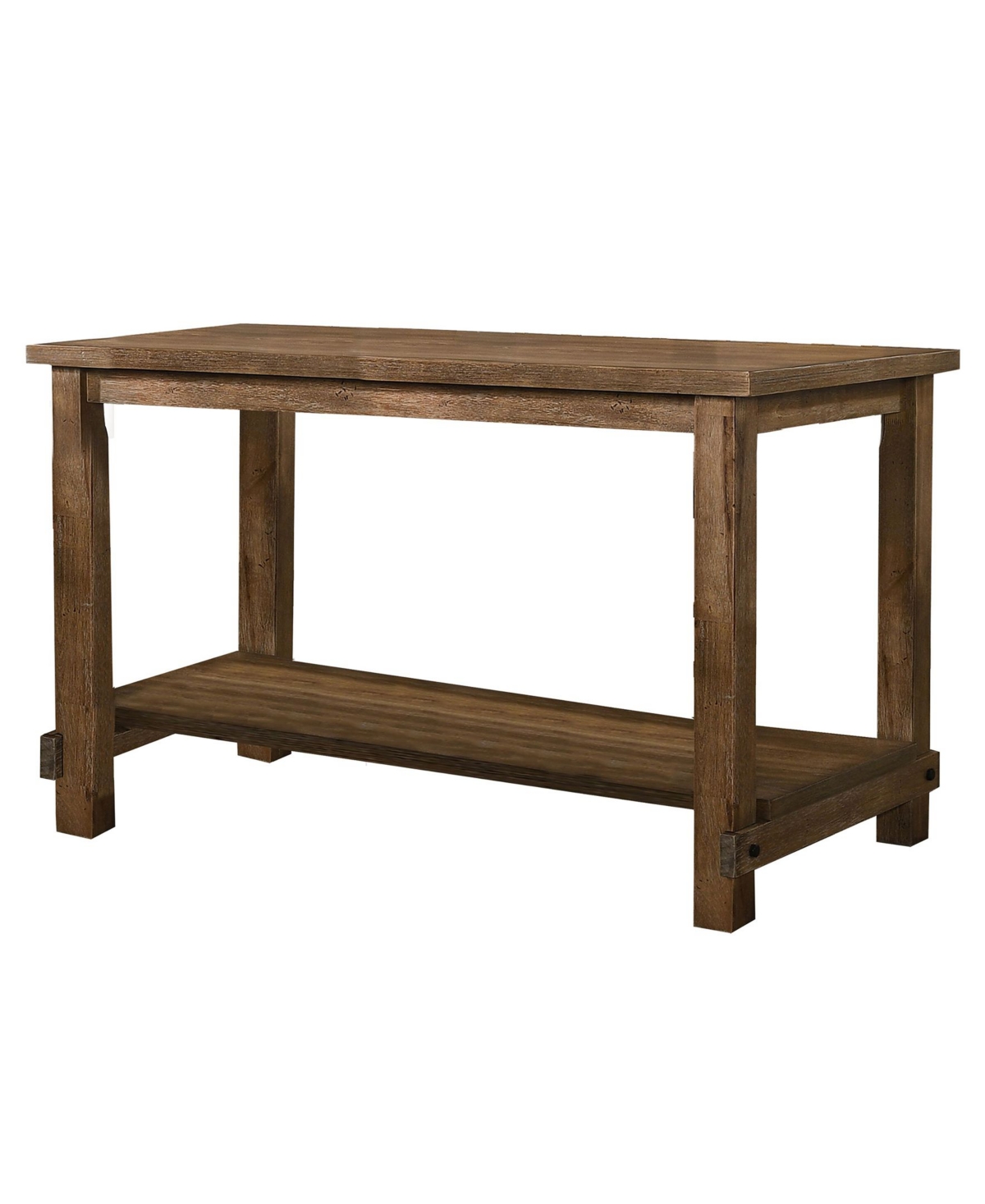 Best Master Furniture Janet Driftwood Transitional Counterheight Table In Antique Natural Oak