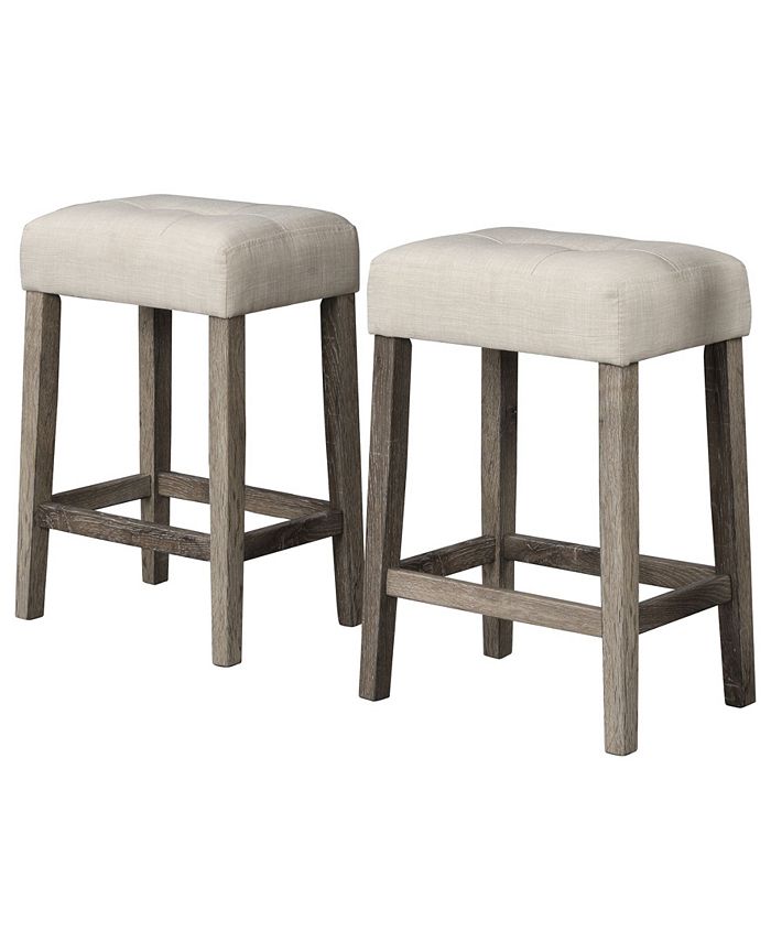 Best Master Furniture Yosef Counter Height Stools, Set of 2 Macy's