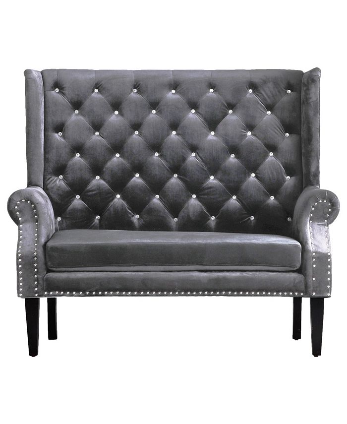 Best Master Furniture Lina High Back Banquette Bench Macy's