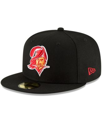 New Era Men's Black Tampa Bay Buccaneers Omaha Throwback 59FIFTY Fitted ...