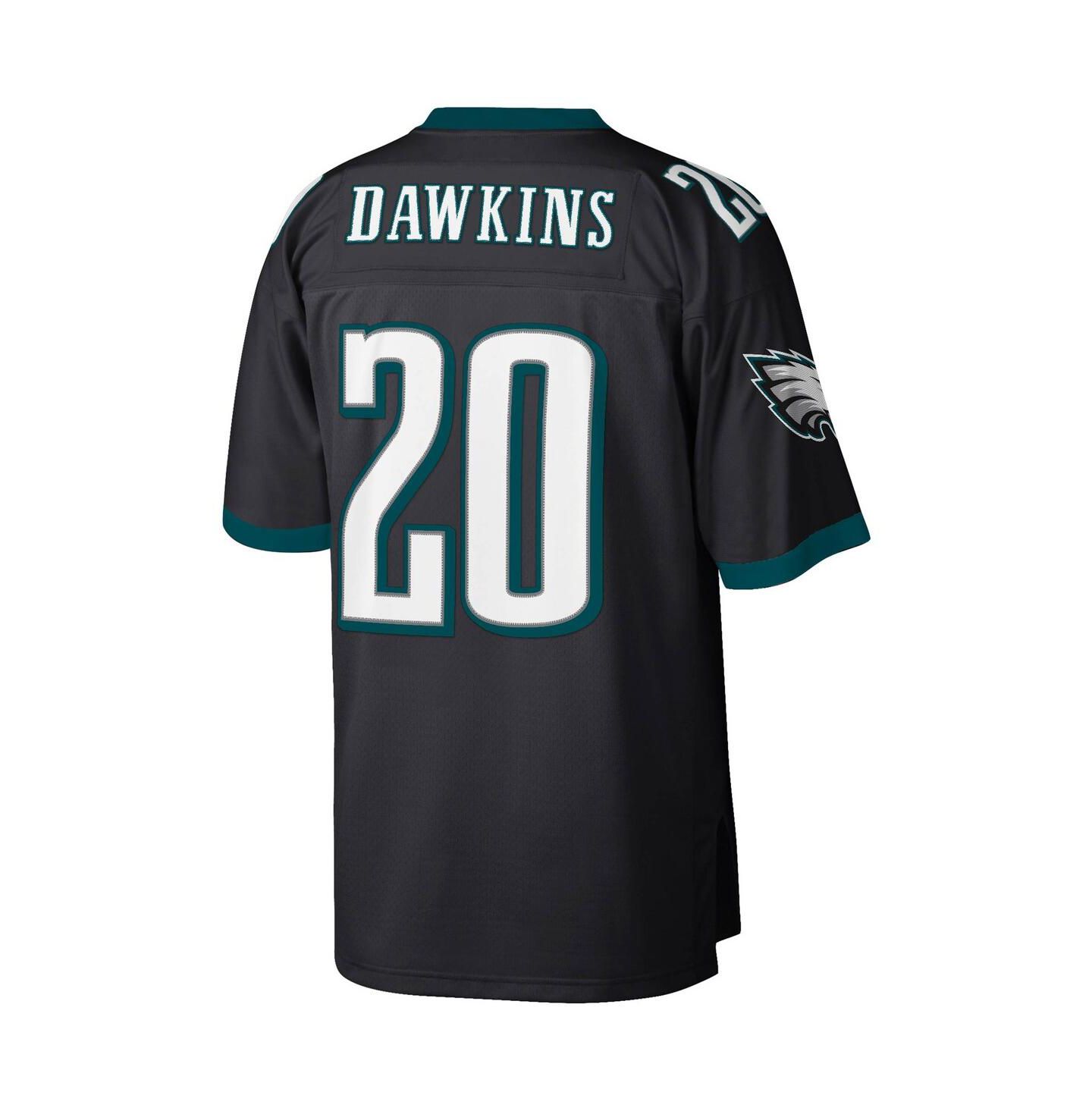 Мужской топ Mitchell & Ness Brian Dawkins Black Philadelphia Eagles Legacy Replica Jersey — фото 2