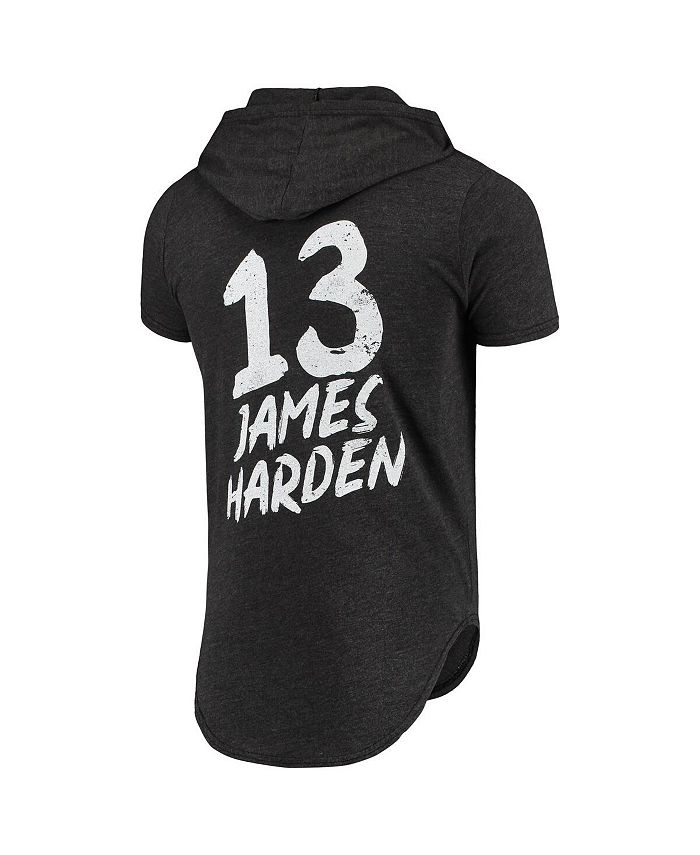 Fanatics Men's James Harden Black Brooklyn Nets Nba TriBlend Hoodie T