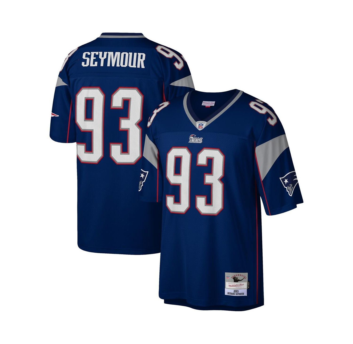 Men's Richard Seymour Navy New England Patriots 2003 Legacy Replica Jersey