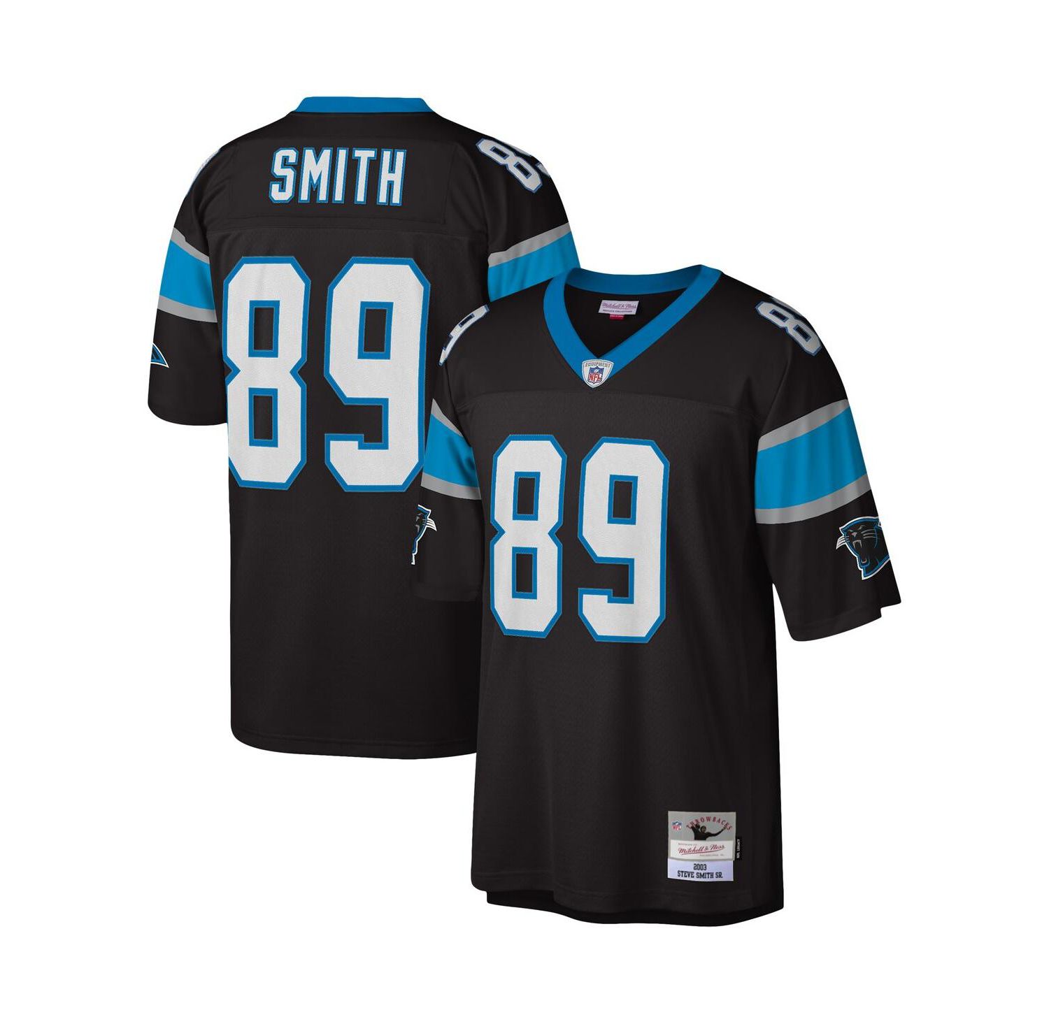 Men's Steve Smith Black Carolina Panthers 2003 Legacy Replica Jersey