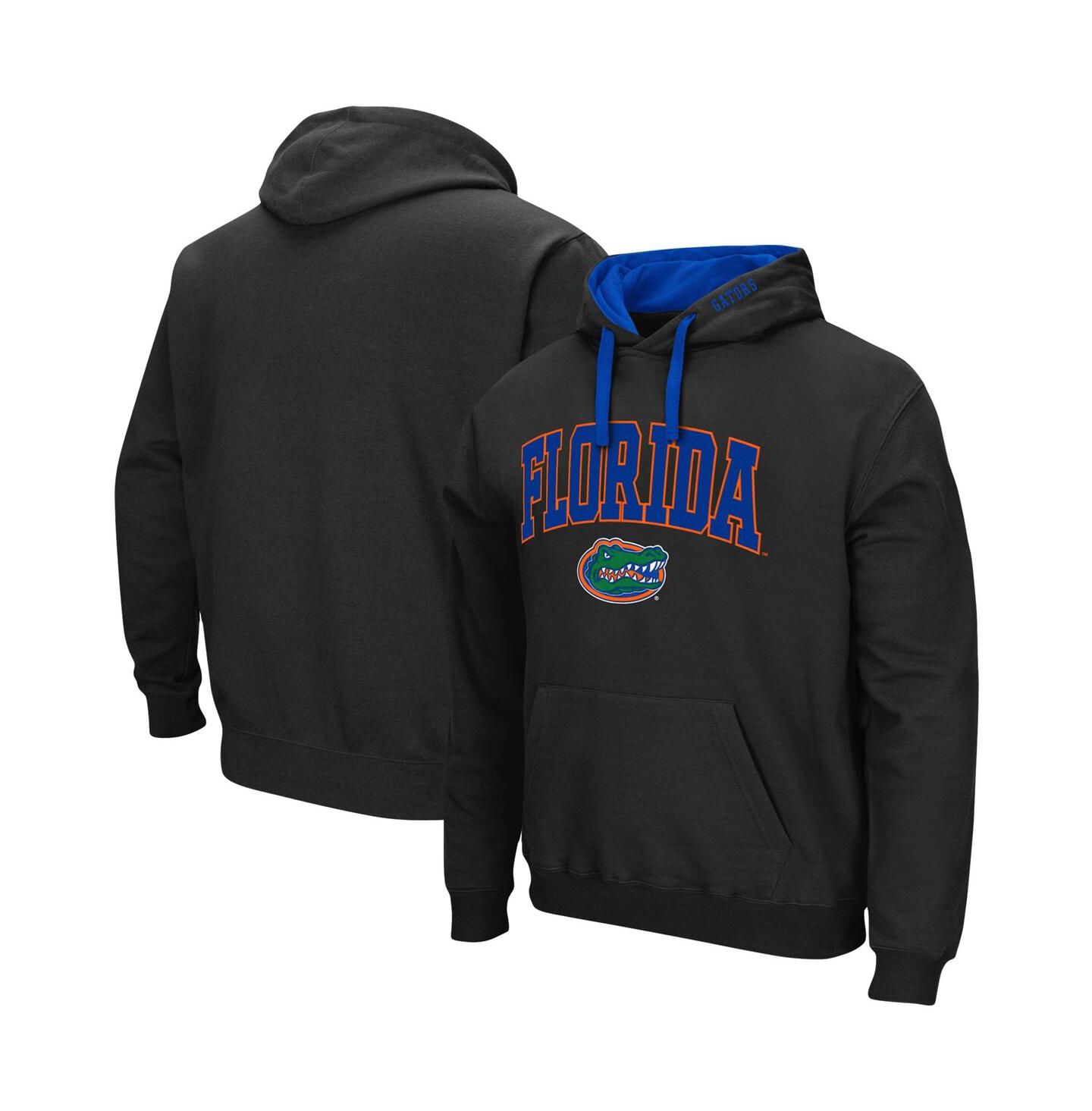 Мужское худи Colosseum Florida Gators Big and Tall Arch & Logo 2.0 Pullover, цвет: Чёрный — фото 1