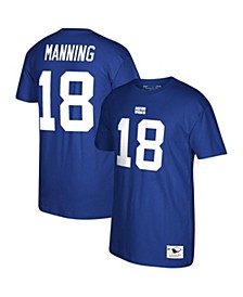Men's Peyton Manning Royal Indianapolis Colts Retired Player Logo Name and Number T-shirt