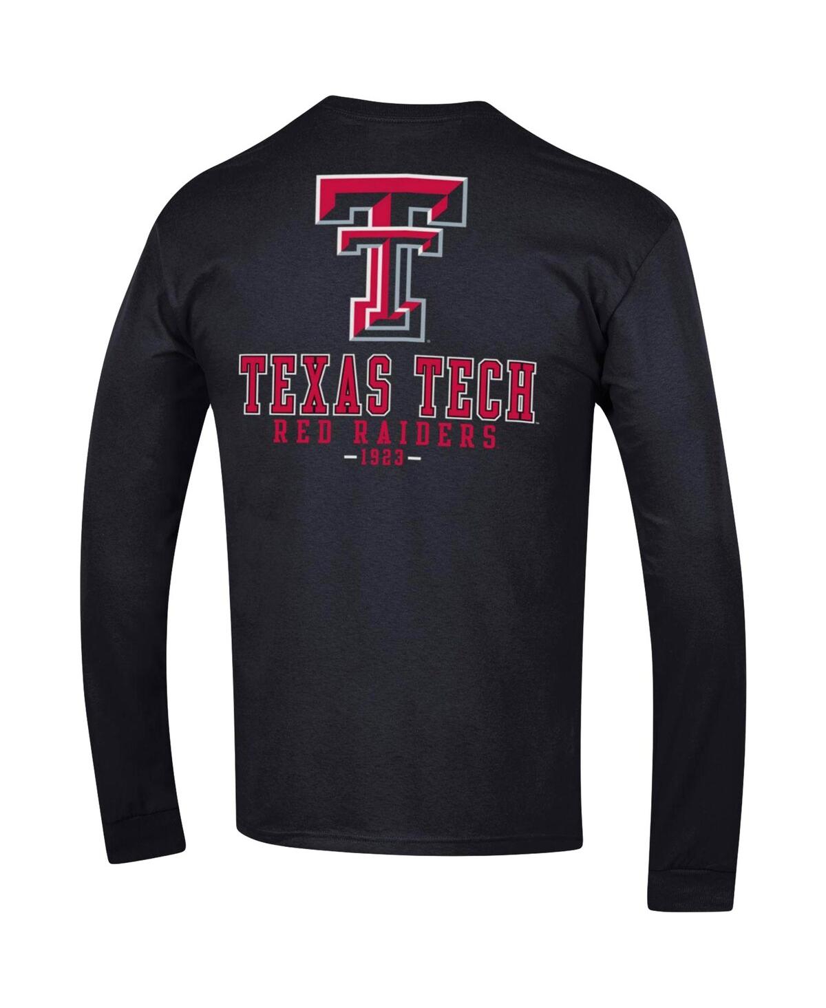 Men'sTexas Tech Red Raiders Team Stack Long Sleeve T-shirt - Black