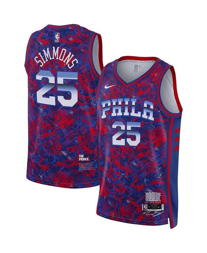 Nike Men's Ben Simmons Royal, Red Philadelphia 76ers Select Series