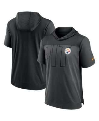 Nike Men's Heathered Charcoal, Black Pittsburgh Steelers Performance Hoodie  T-shirt - Macy's