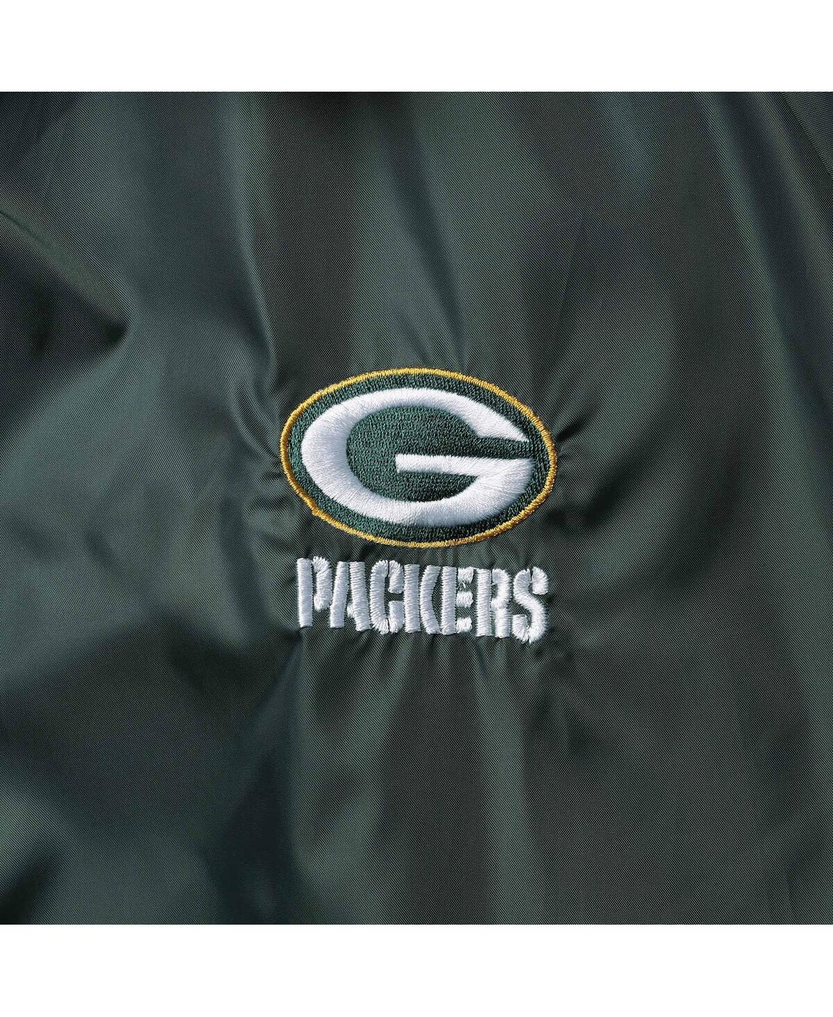 Dunbrooke Men's Green Green Bay Packers Coaches Classic Raglan Full-snap Windbreaker Jacket In Green