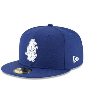 New Era Men's Royal Chicago Cubs Cooperstown Collection Logo 59FIFTY ...