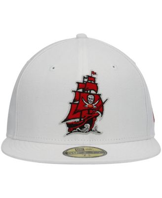 Men's White Tampa Bay Buccaneers Omaha Alternate Logo 59FIFTY Fitted Hat