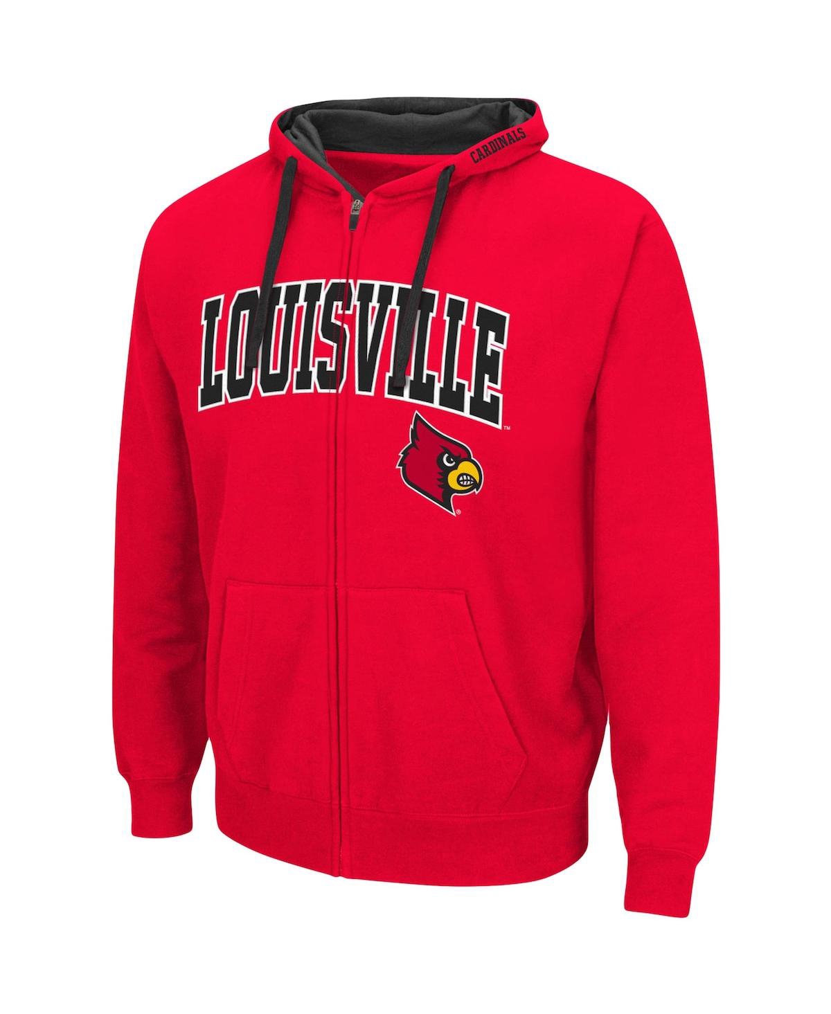 Colosseum Men's Scarlet Nebraska Huskers Big And Tall Full-zip Hoodie In Red
