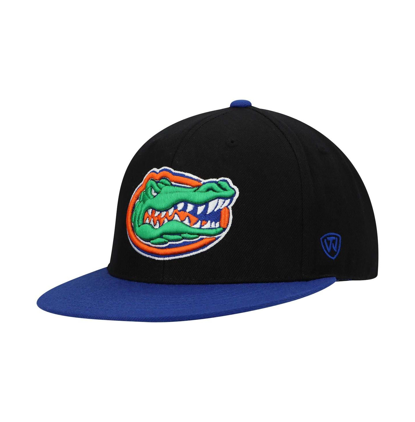 Мужская кепка Top of the World Black and Royal Florida Gators Team Color Two-Tone Fitted Hat — фото 5