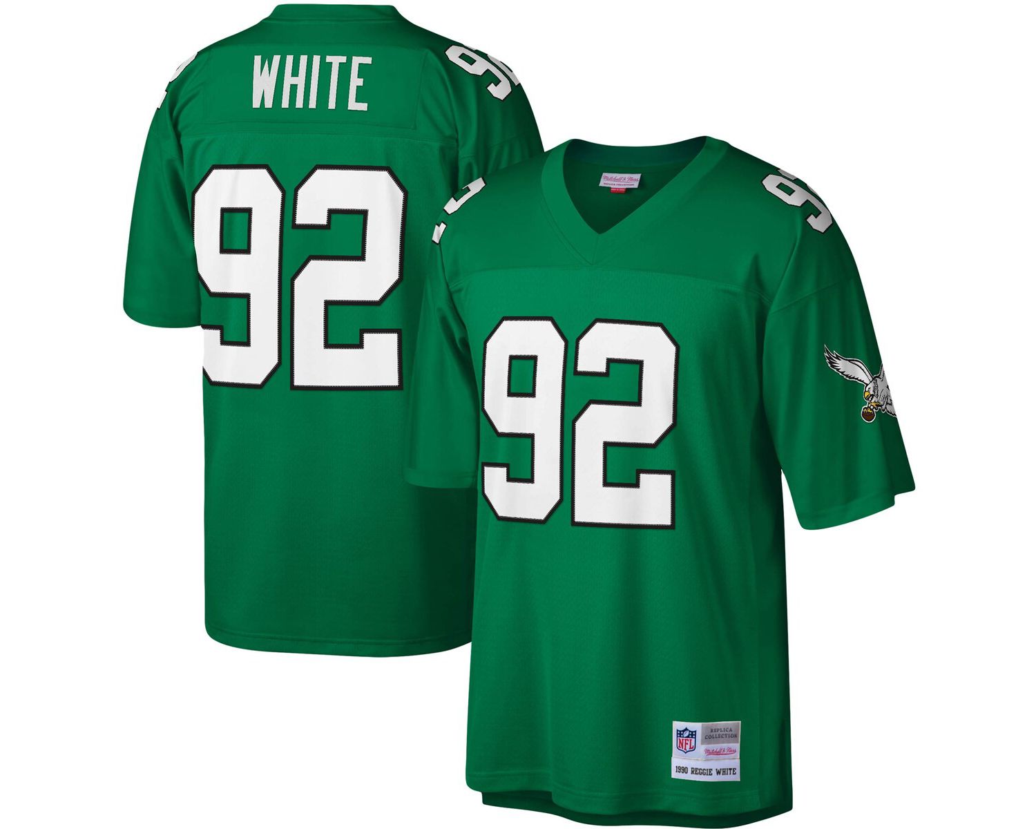 Men's Reggie White Kelly Green Philadelphia Eagles Legacy Replica Jersey