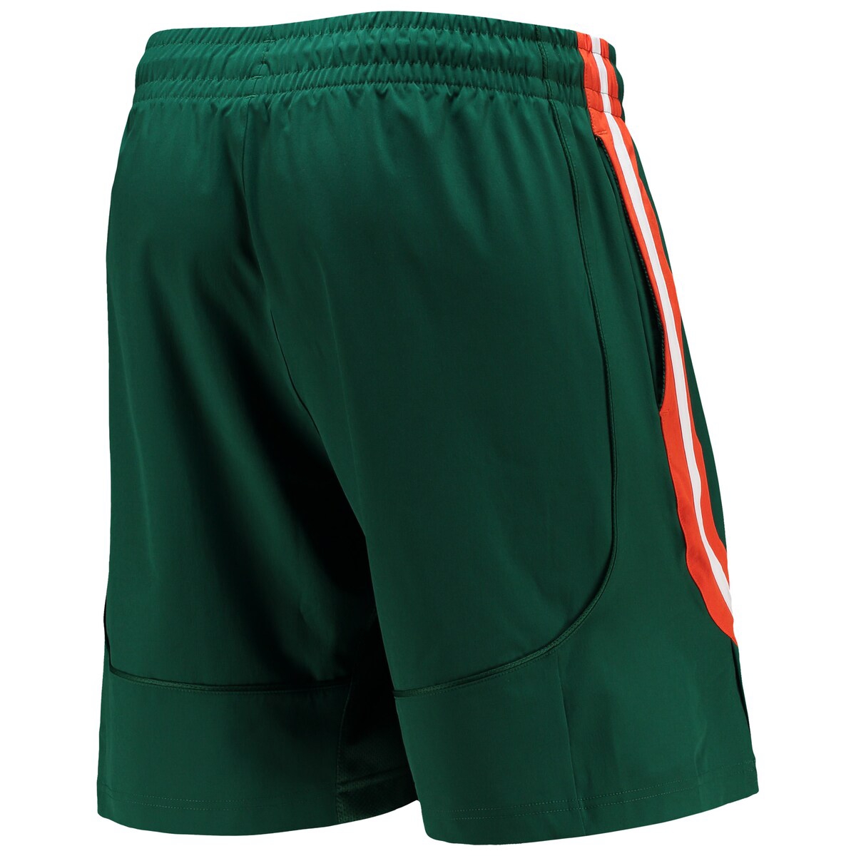 Adidas Originals Men's Green Miami Hurricanes Swingman Basketball Aeroready Shorts In Green