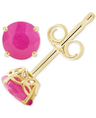 Sapphire Solitaire Stud Earrings (1-1/5 ct. t.w.) in 14k Gold (Also in Emerald & Ruby)