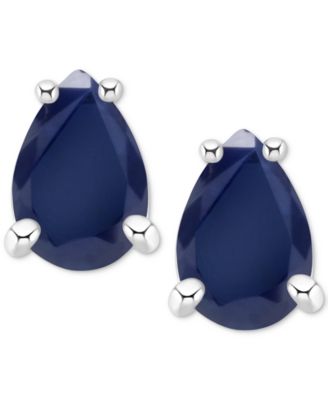 macy's sapphire stud earrings